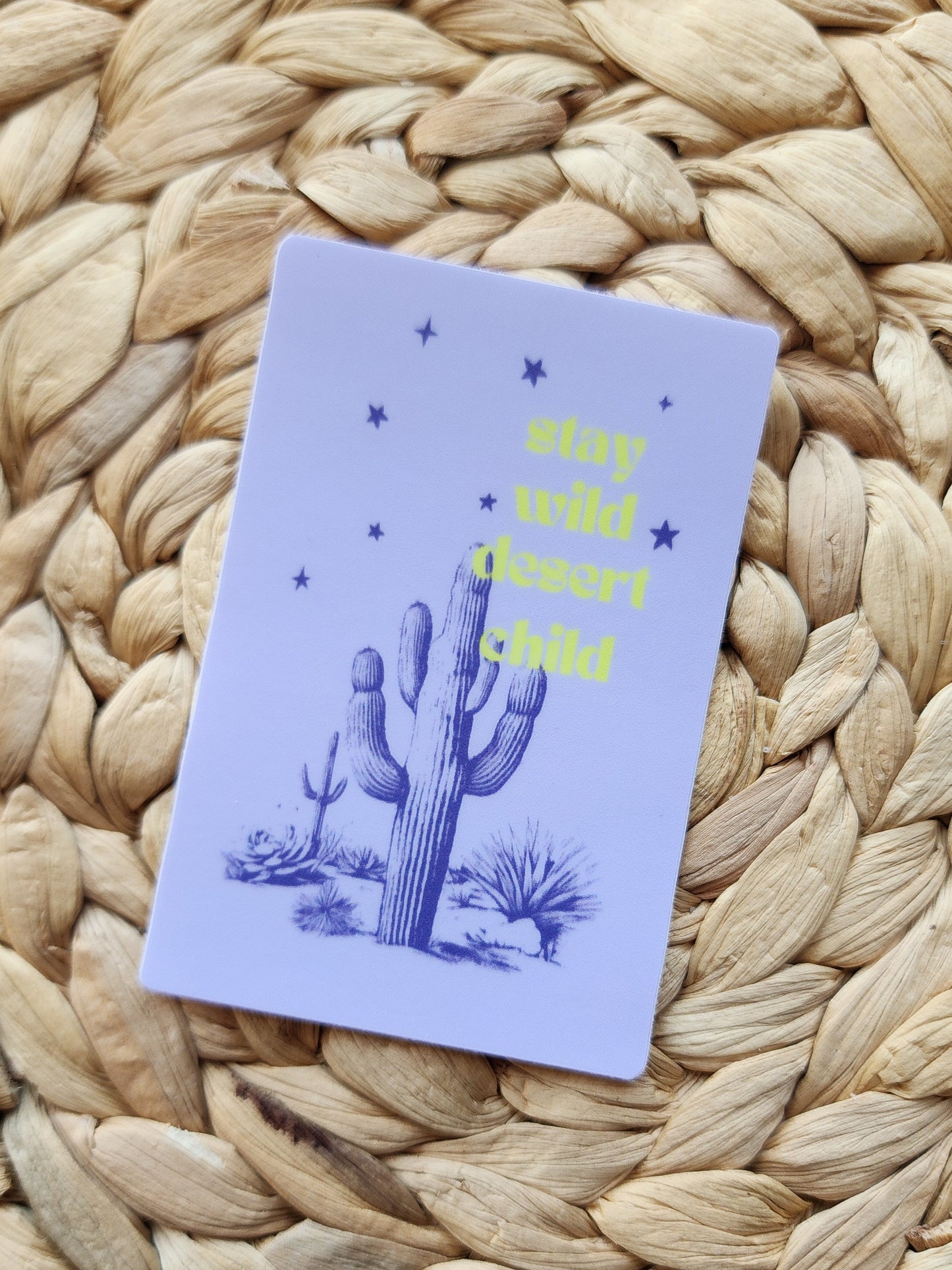 Stay Wild Desert Child Sticker