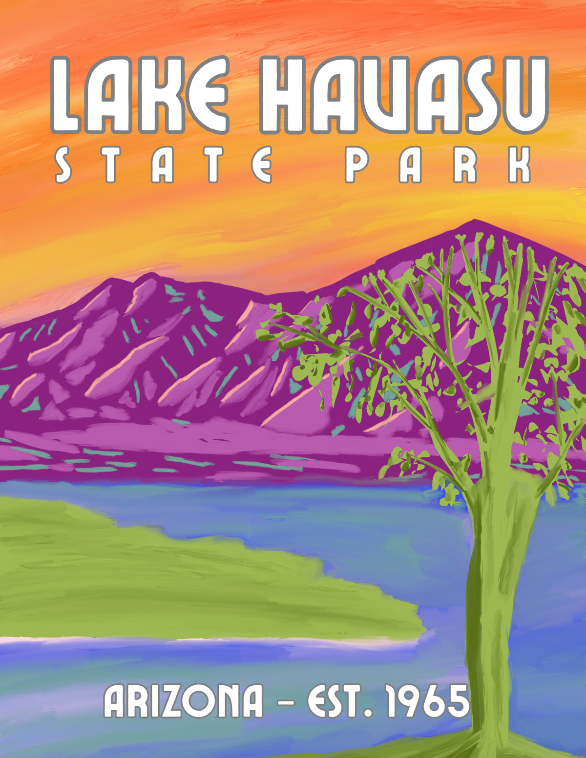 Lake Havasu State Park Art Print