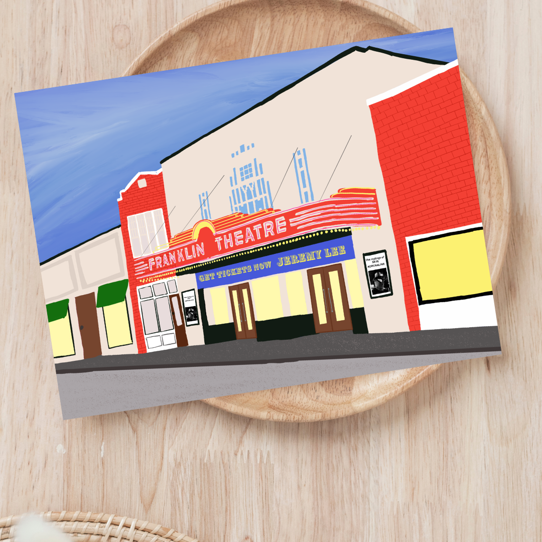 Franklin Theatre Postcard | Franklin Tennessee Soft-Touch Postcard