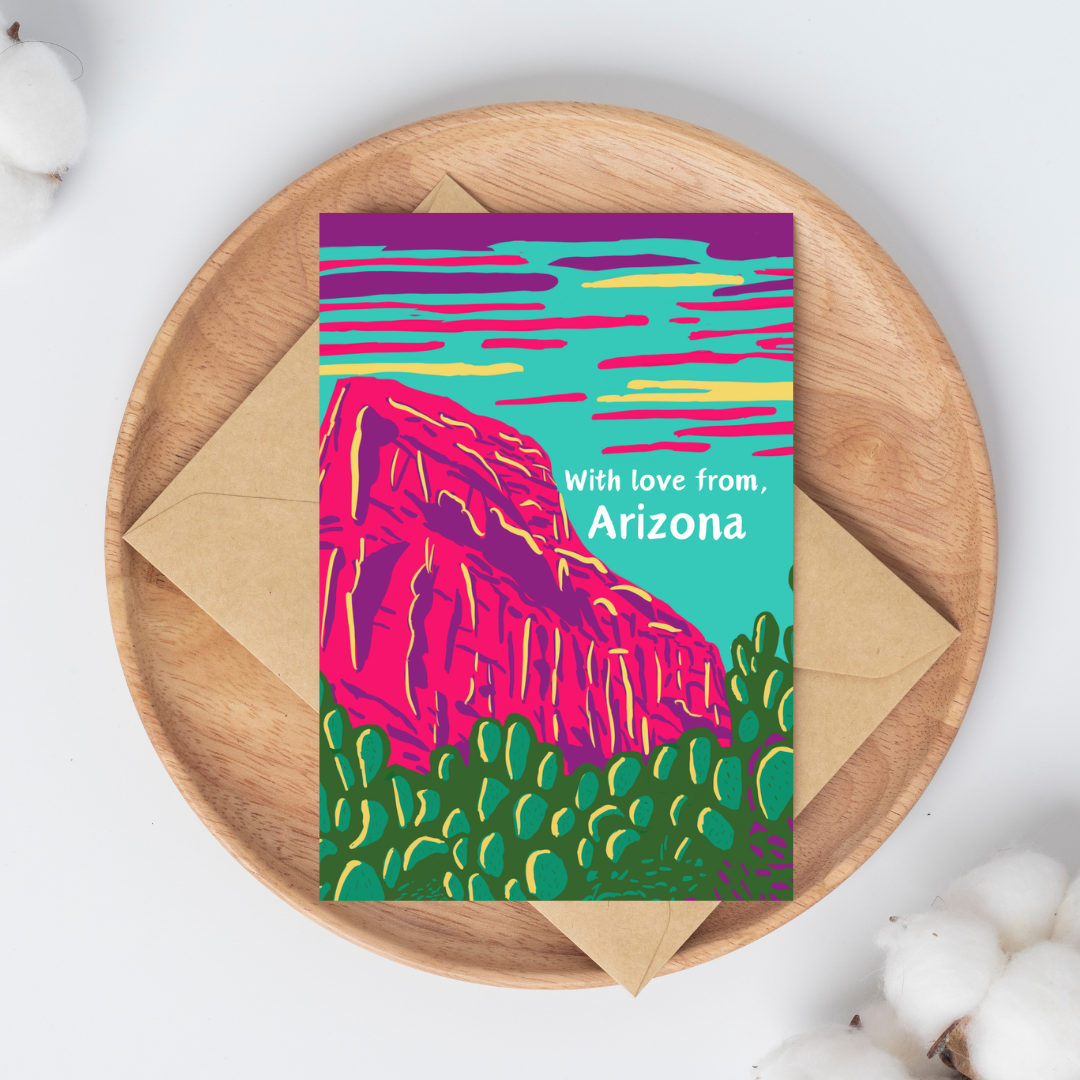 With Love From, Arizona Greeting Card