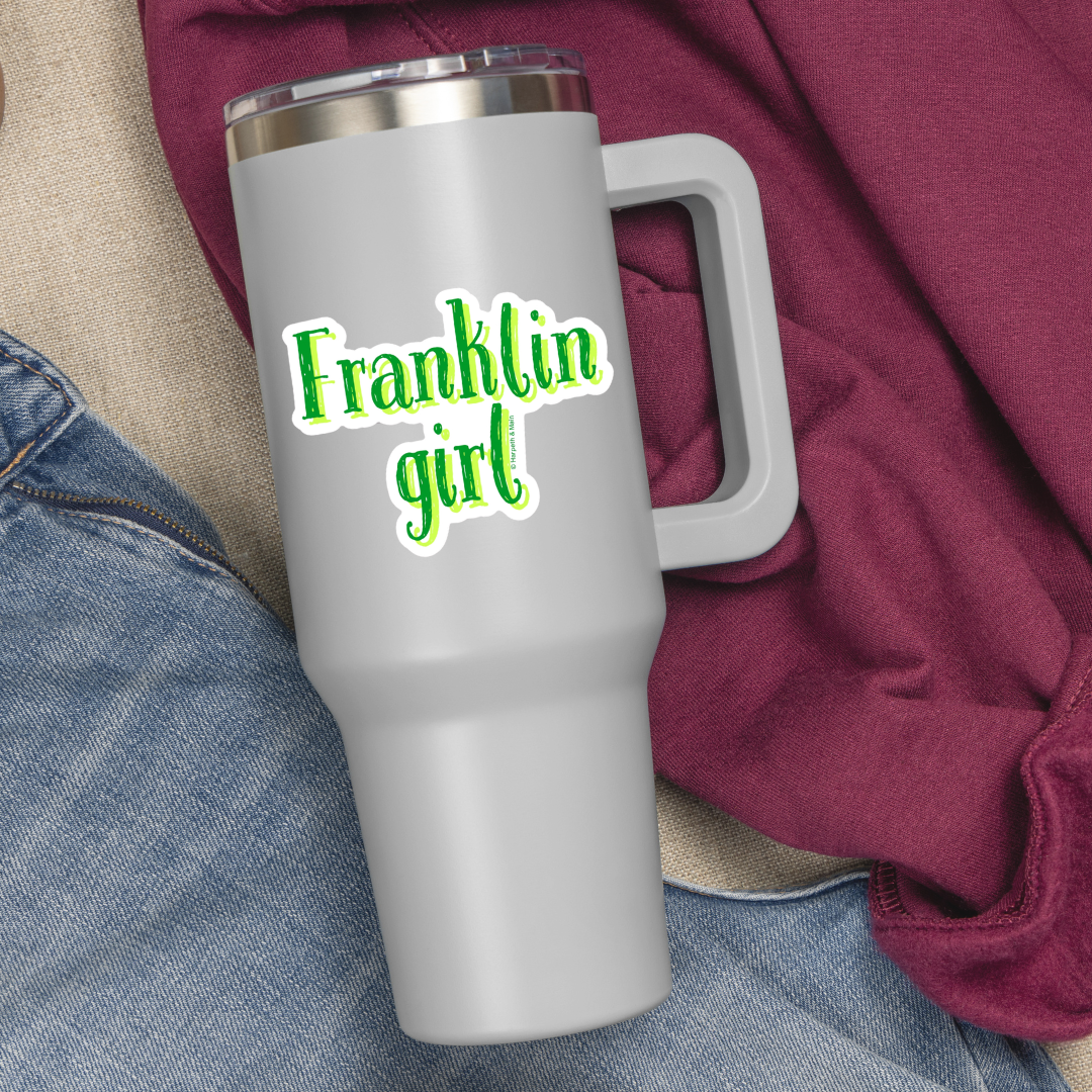 Franklin Girl Sticker