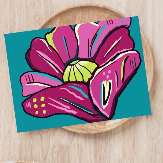 Vivid Postcard - Bright Floral