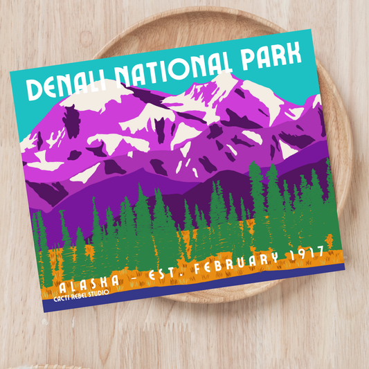 Denali National Park Postcard