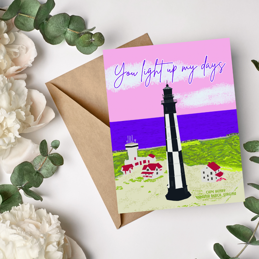 You Light Up My Days Greeting Card