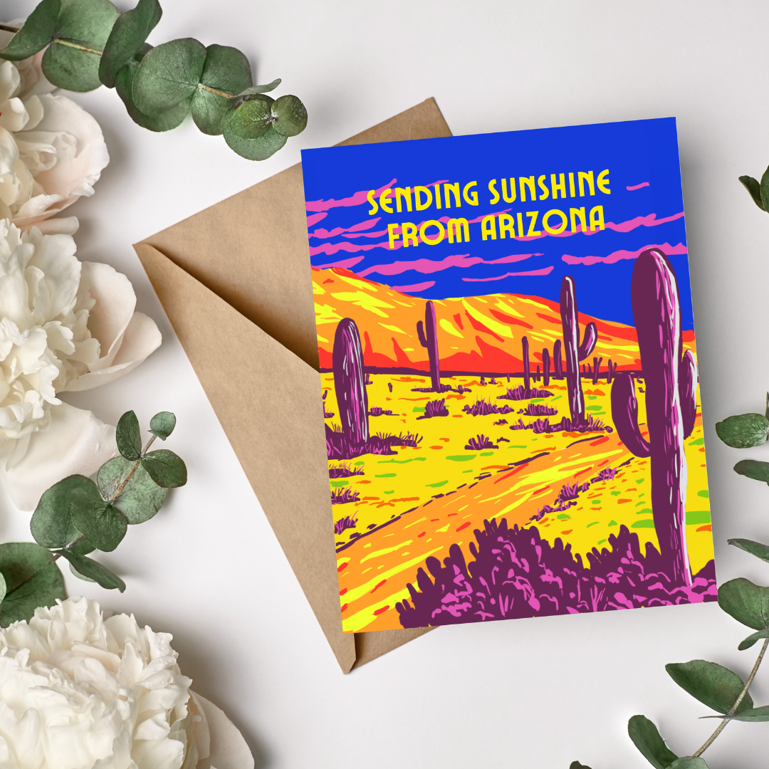 Sending Sunshine From Arizona Greeting Card
