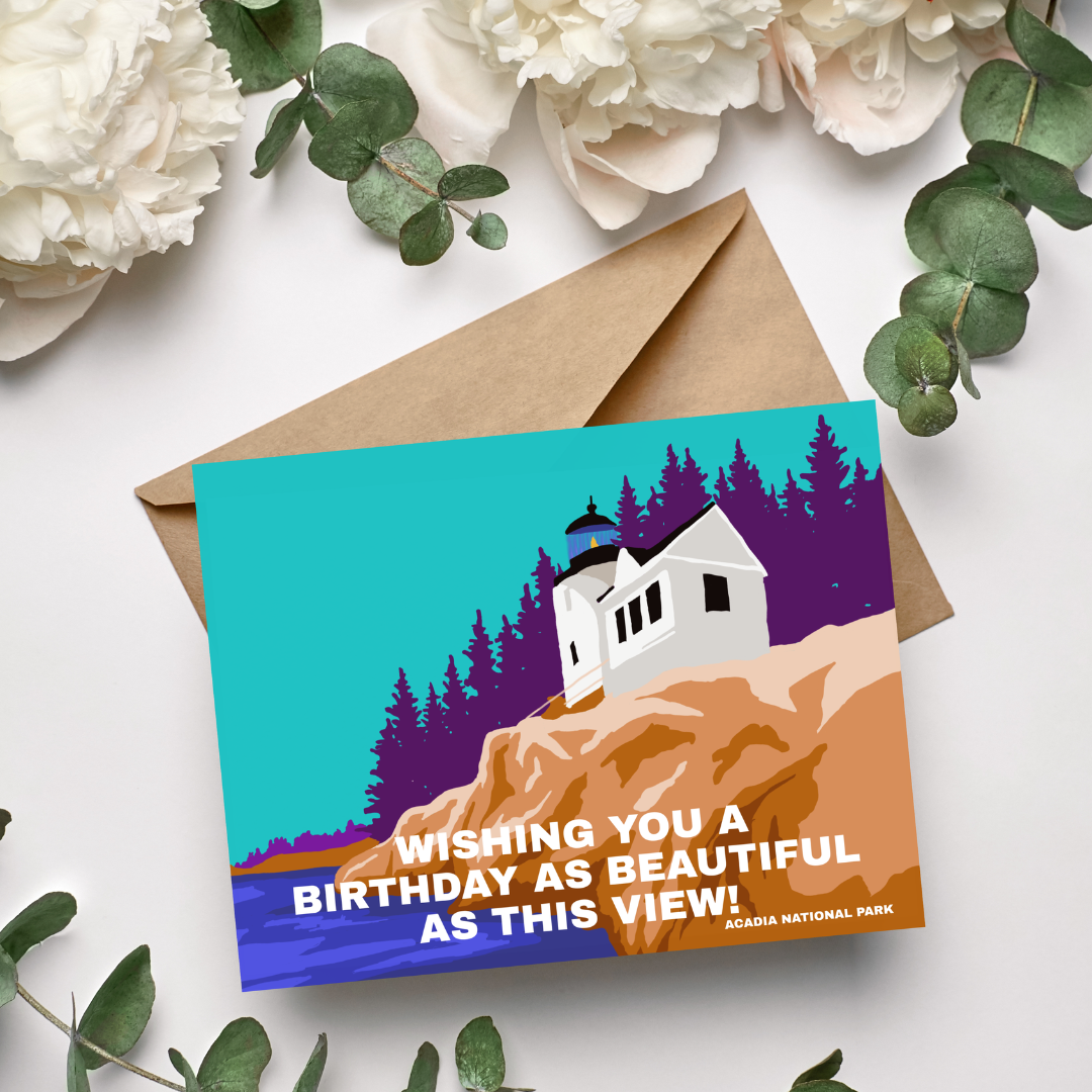 Acadia Birthday Greeting Card