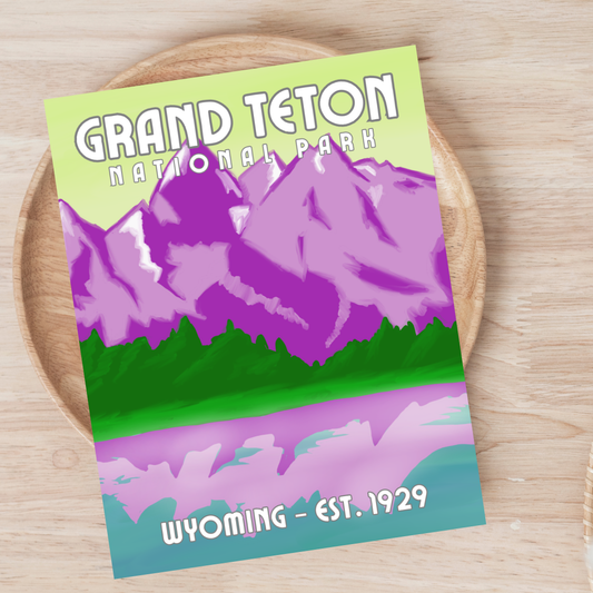 Grand Teton National Park Postcard