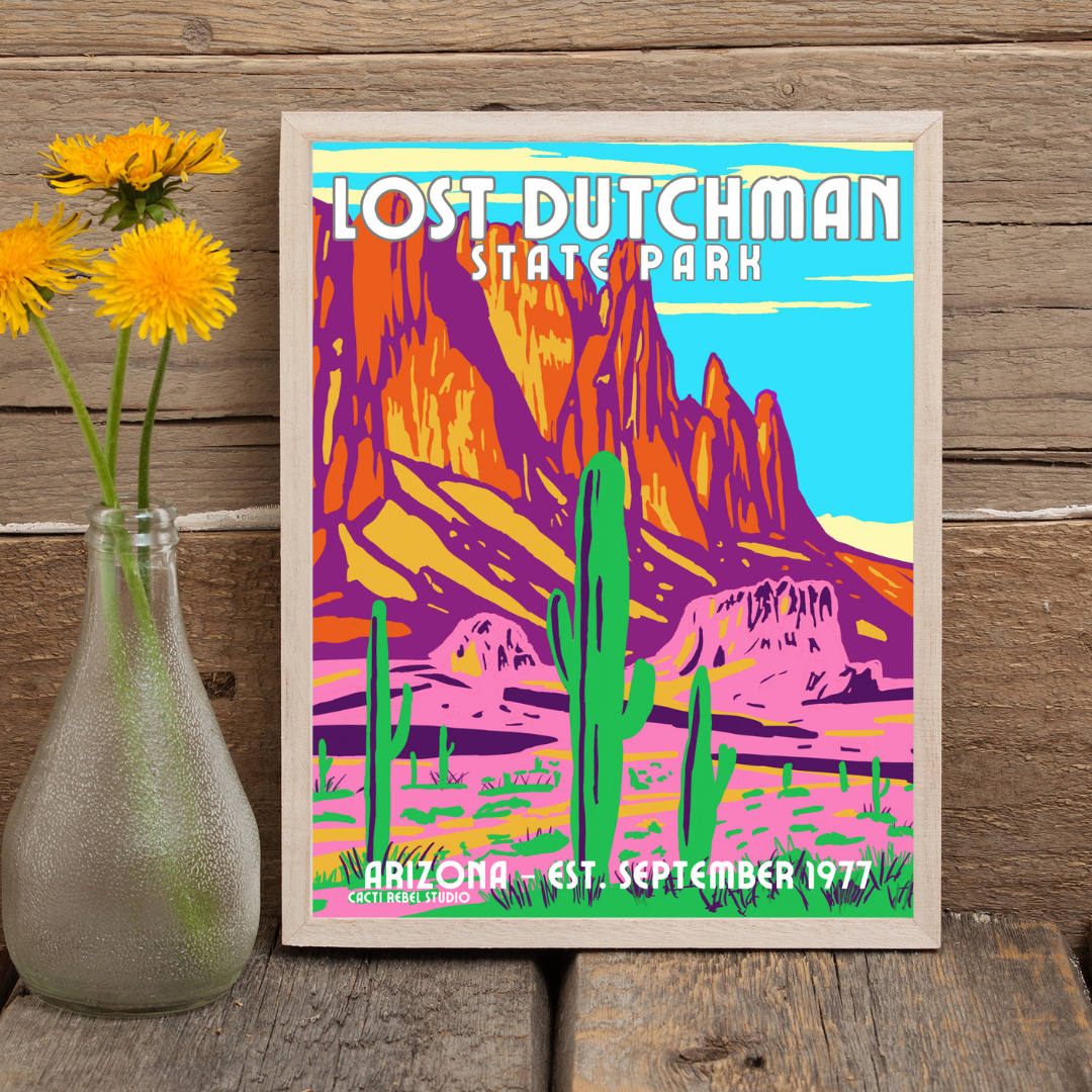 Lost Dutchman State Park: Arizona Art Print