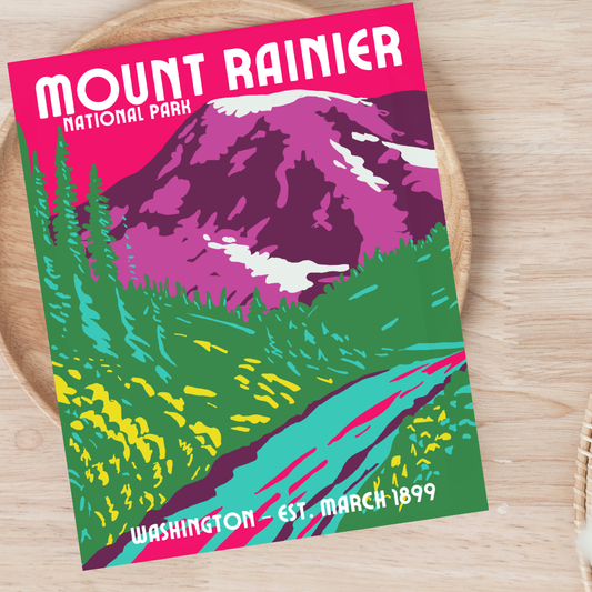 Mount Rainer National Park: Washington Postcard