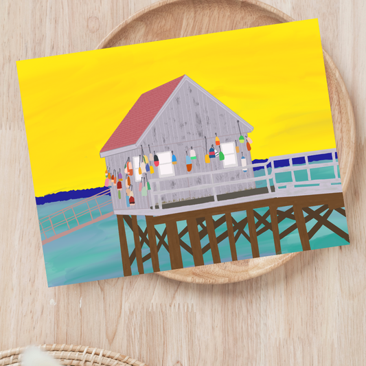 Coastal Lobster Shack Postcard