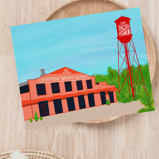 The Factory at Franklin Postcard