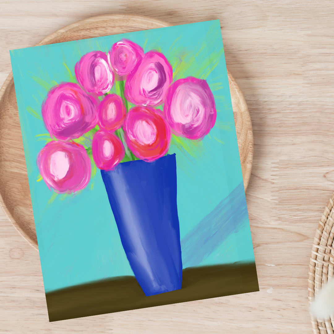 Pink Bouquet Postcard