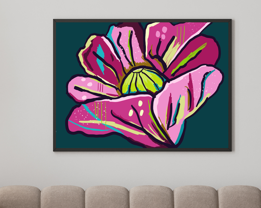 Bloom Postcard - Hand Drawn Floral