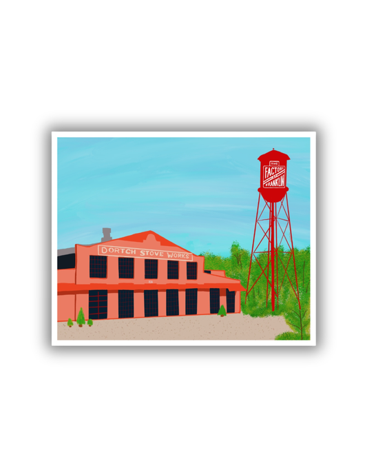The Factory at Franklin Sticker