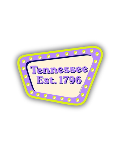Tennessee Est. 1796 Sticker