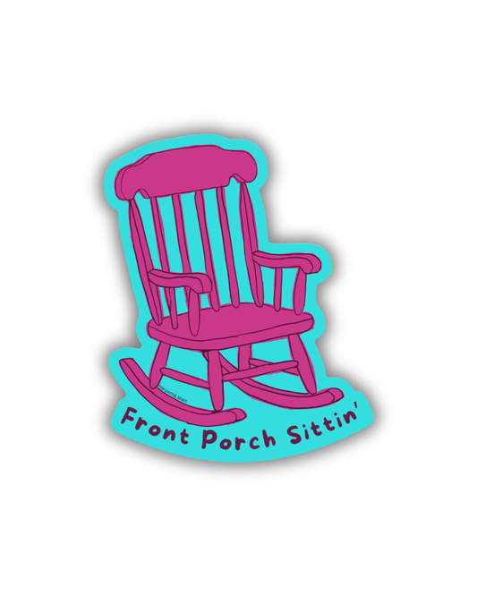 Front Porch Sittin’ Rocking Chair Sticker