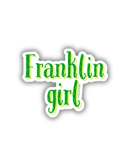Franklin Girl Sticker