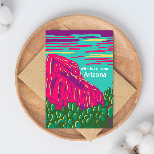 With Love From, Arizona Greeting Card
