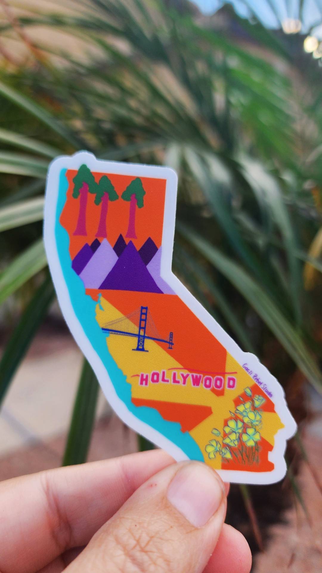 California Sunshine State Sticker