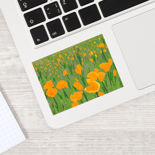 Yellow Poppy Wildflower Meadow Sticker