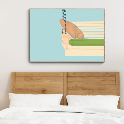 Porch Swing Art Print