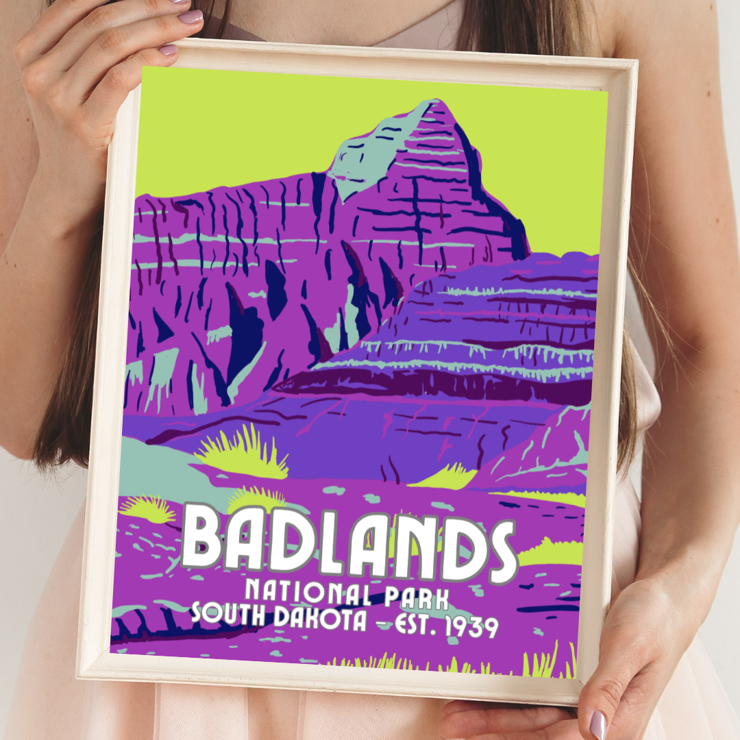 Badlands National Park Art Print