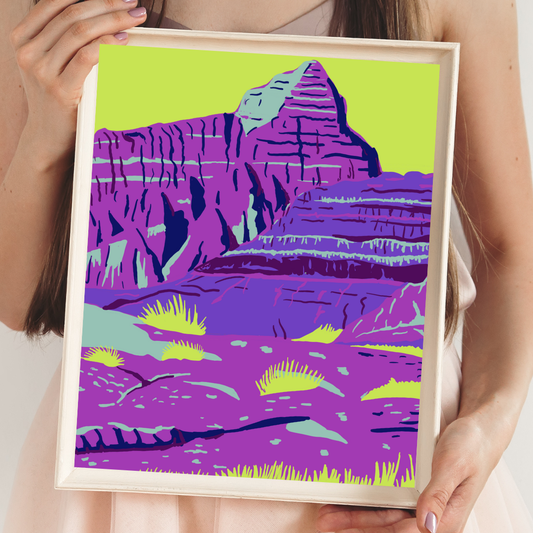 Badlands National Park Art Print