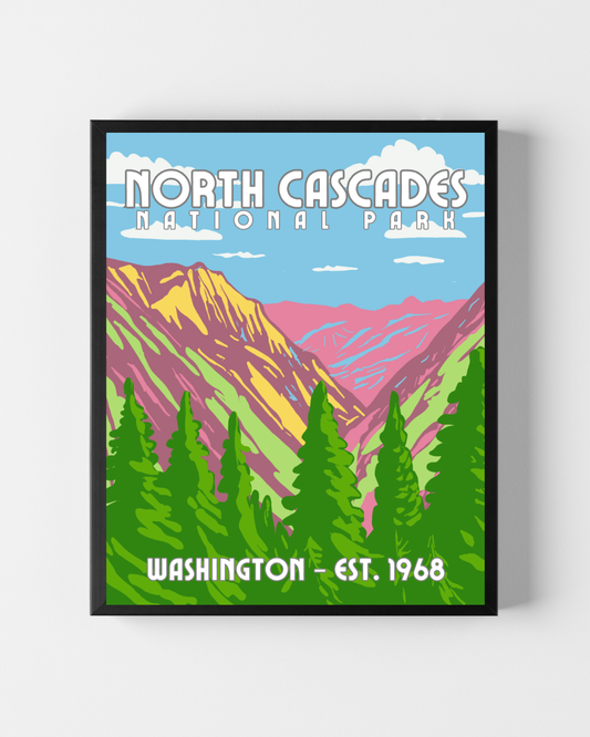 North Cascades National Park Art Print