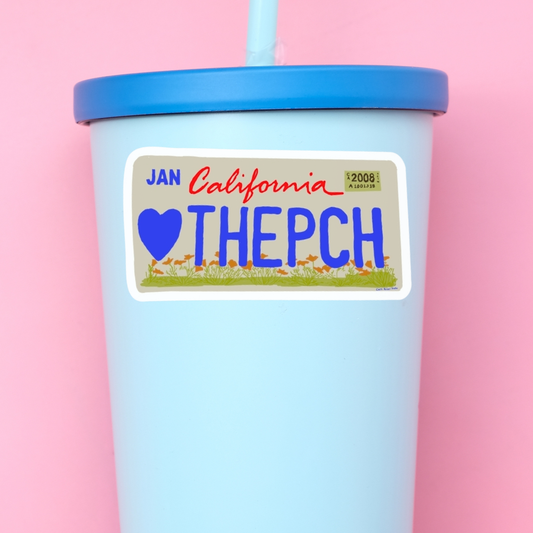 ♥ THE PCH California License Plate Sticker