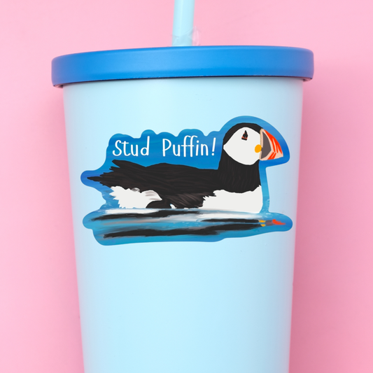 Stud Puffin Sticker