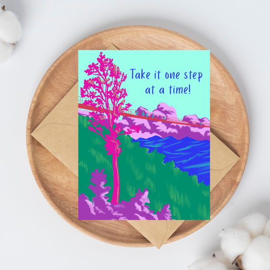 Take It One Step at a Time Greeting Card