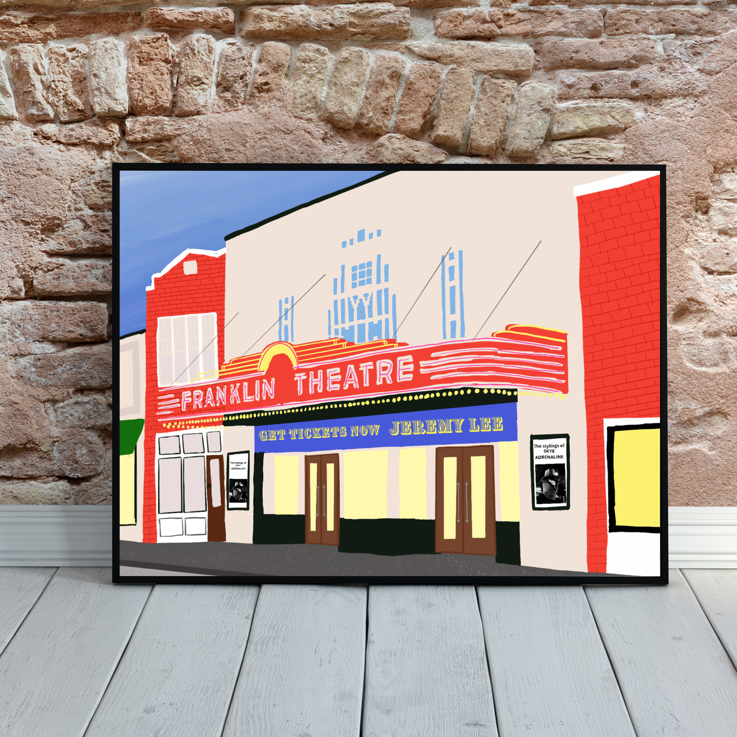 Franklin Theatre Art Print | Franklin Tennessee Wall Art