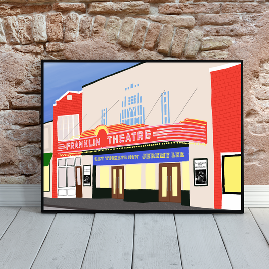 Franklin Theatre Art Print | Franklin Tennessee Wall Art