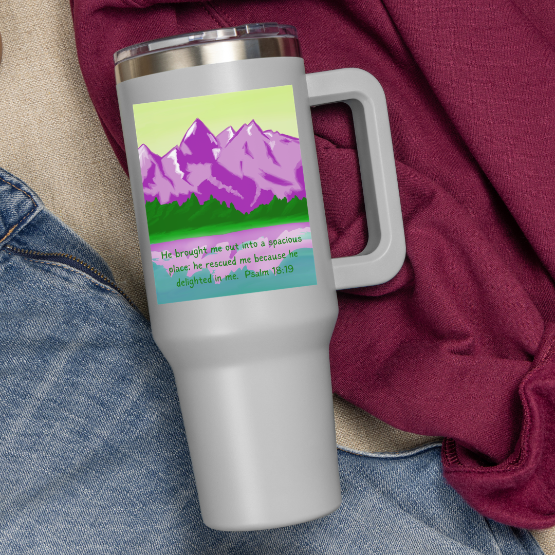 He Delighted in Me Scripture Sticker