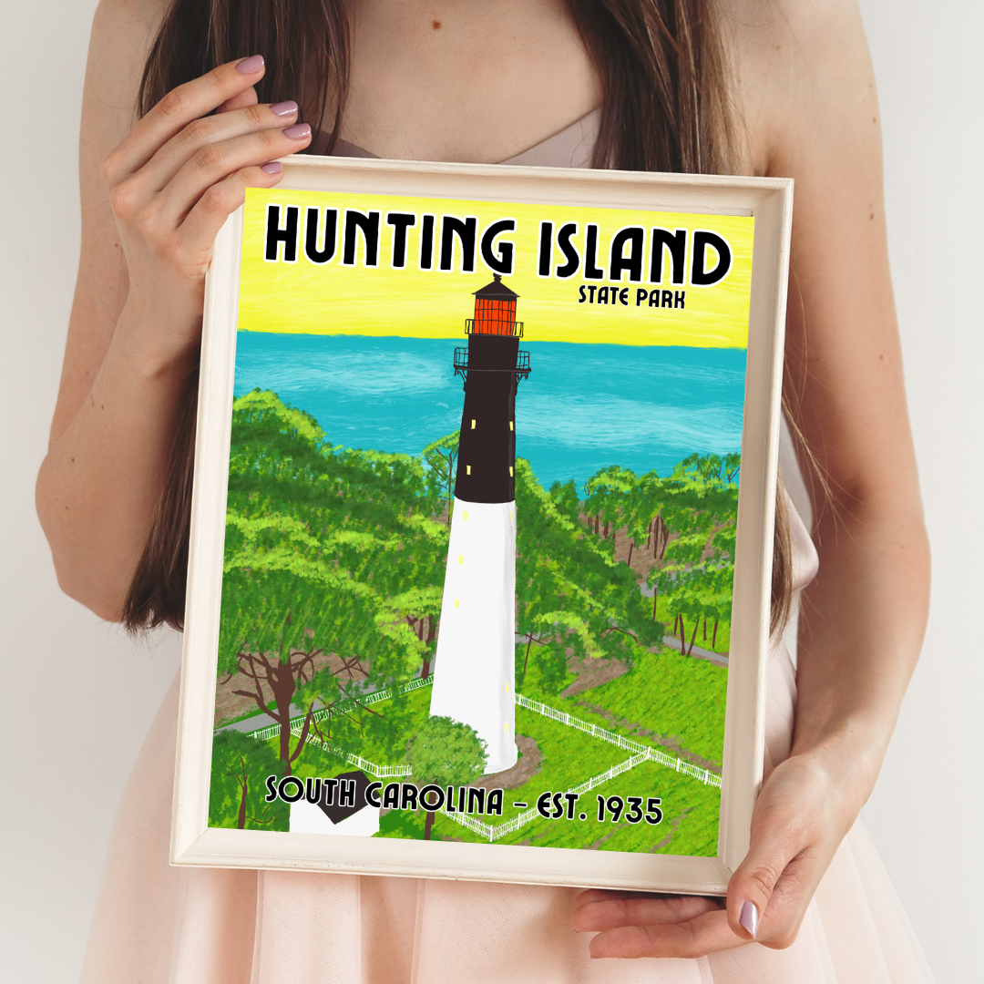 Hunting Island State Park Lighthouse Art Print