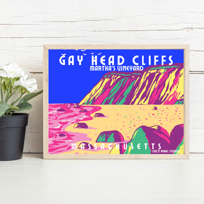 Gay Head Cliffs: Martha’s Vineyard Art Print