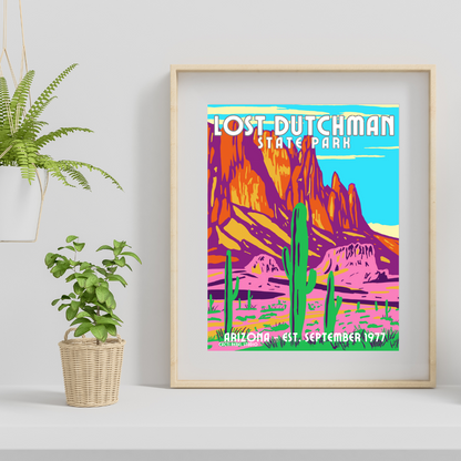 Lost Dutchman State Park: Arizona Art Print