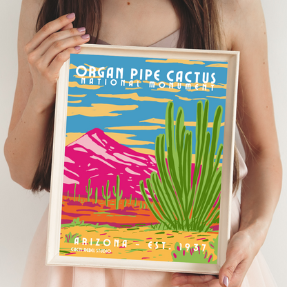 Organ Pipe Cactus National Monument: Arizona Art Print