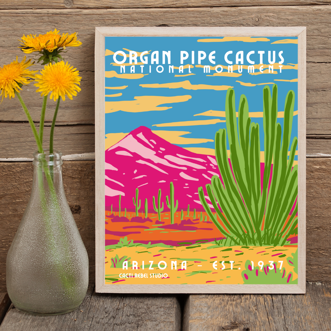 Organ Pipe Cactus National Monument: Arizona Art Print