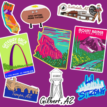 Tempe Arizona Sticker: Salt River