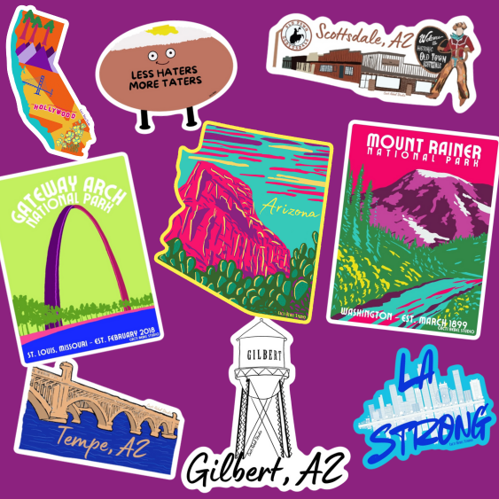 Sedona Mountains Sticker
